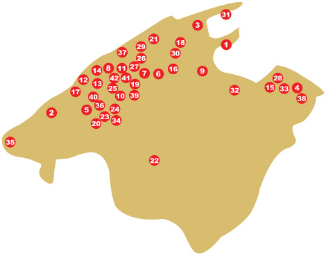 Mallorcan Walking Tours Map